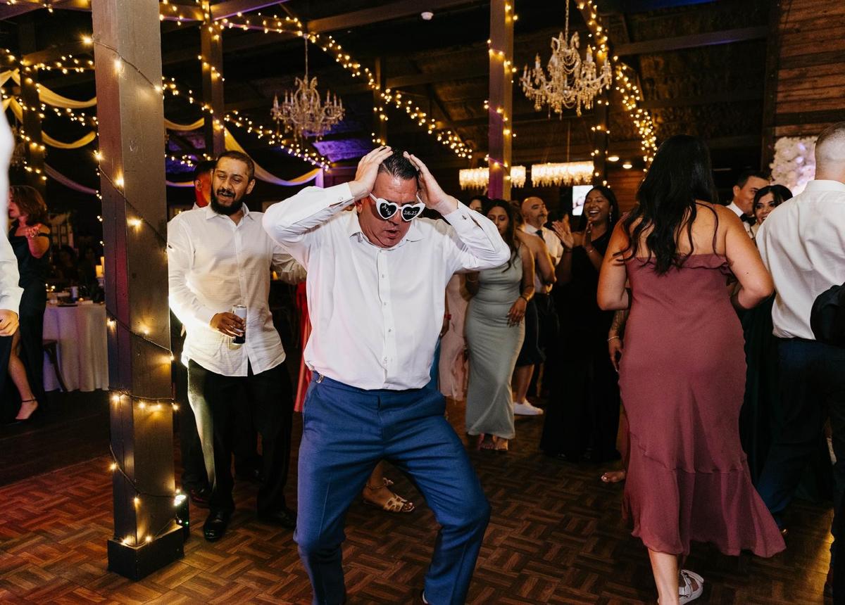 Guests celebrating at a party